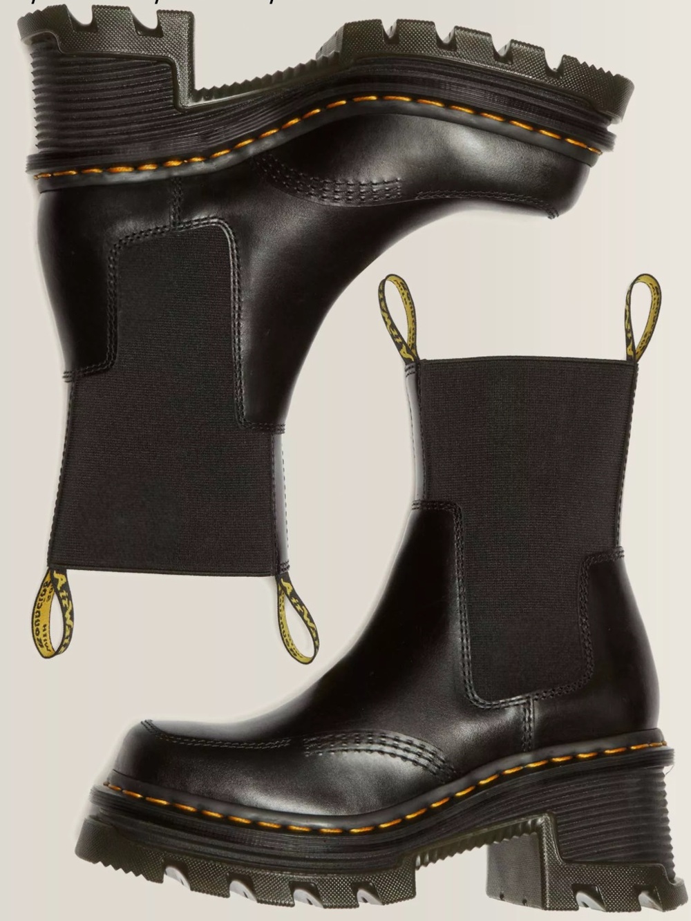 DR Martens women’s CORRAN CHELSEA ATLAS LEATHER HEELED BOOTS - Picture 12 of 16